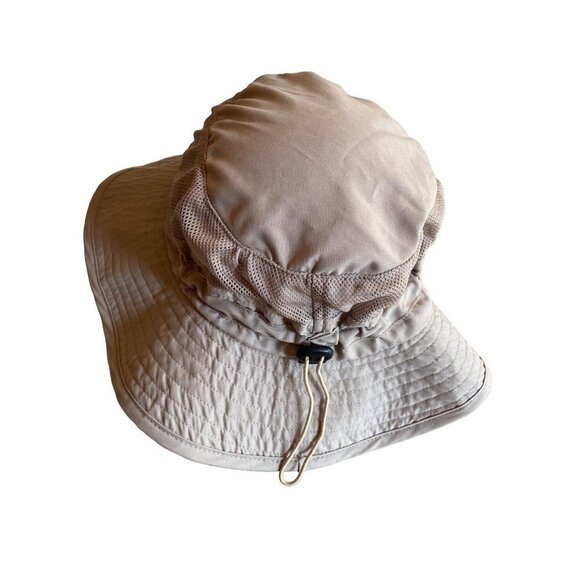 Unbranded Tan Microfiber Safari Boonie Vented Sun Hat Adjustable - Picture 2 of 6